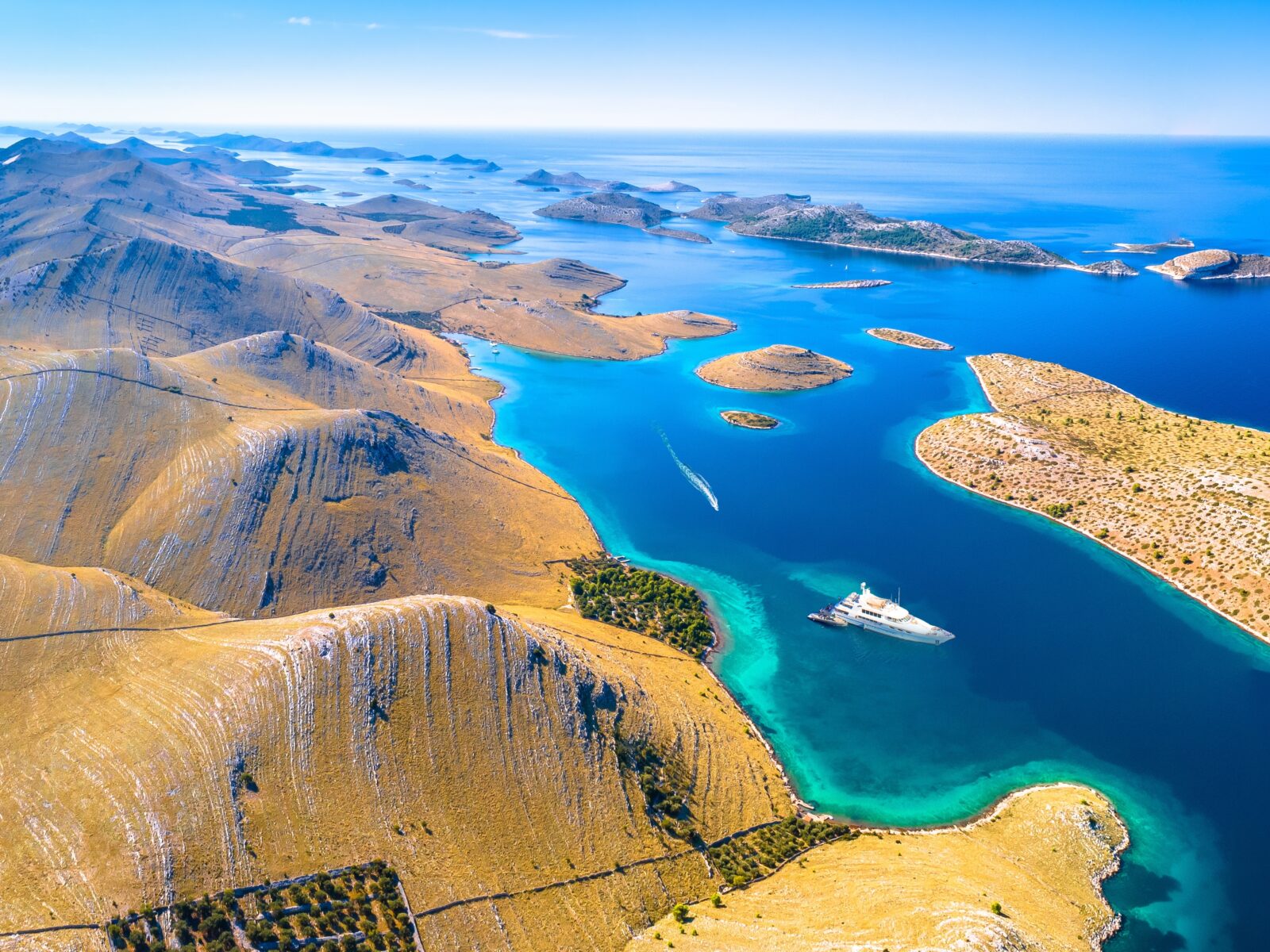 Kornati,Islands,National,Park,Archipelago,Spectacular,Coastline,Aerial,View,,Landscape