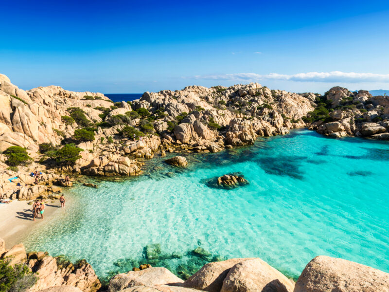 Panoramic,View,Of,Cala,Coticcio,On,The,Island,Of,Caprera,