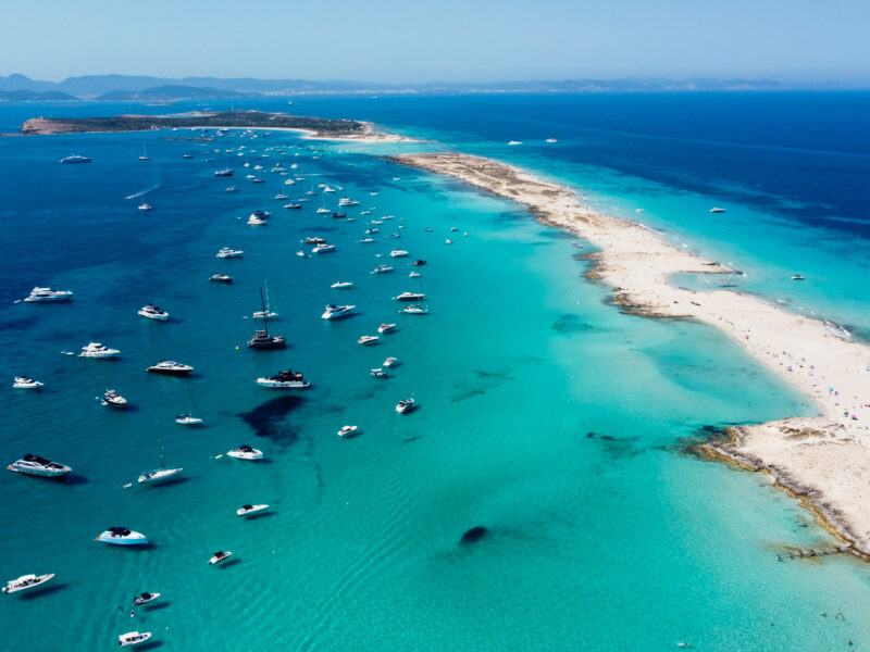 Aerial,View,Of,The,Beaches,Of,Ses,Illetes,On,The