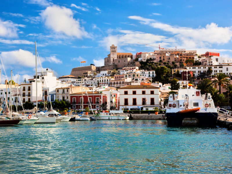 Panorama,Of,Ibiza,Old,City,-,Eivissa.,Spain,,Balearic,Islands
