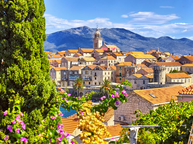 The,View,Of,The,Korcula,Town,,Korcula,Island,,Dalmatia,,Croatia